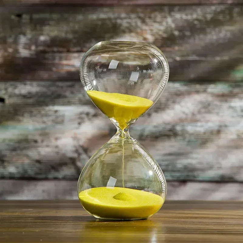 Sablier en verre soufflé, 15, 30 ou 60 minutes – vue 3 Sablier en verre soufflé, 15, 30 ou 60 minutes – vue 3