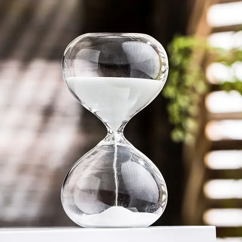 Sablier en verre soufflé, 15, 30 ou 60 minutes – vue 5 Sablier en verre soufflé, 15, 30 ou 60 minutes – vue 5