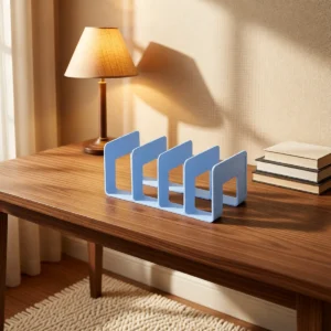 Serre-livres 4 compartiments, couleurs pastel – Bleu ciel Serre-livres 4 compartiments, couleurs pastel – Bleu ciel