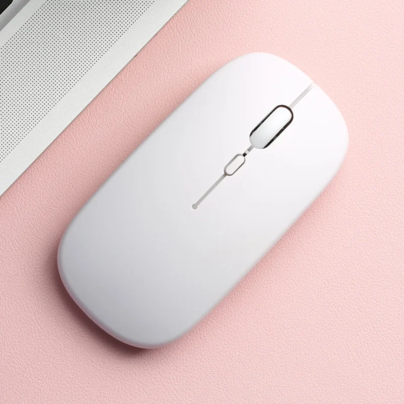 Souris Bluetooth silencieuse – 12 coloris – Blanc Souris Bluetooth silencieuse – 12 coloris – Blanc