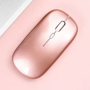 Souris Bluetooth silencieuse – 12 coloris – Or rose Souris Bluetooth silencieuse – 12 coloris – Or rose