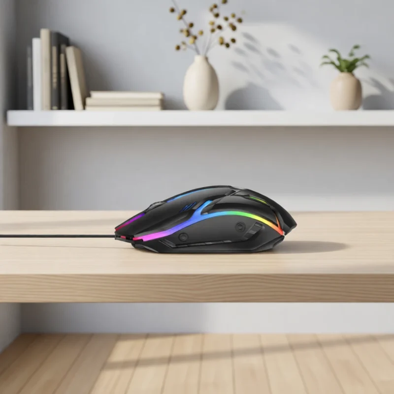 Souris gaming filaire à éclairage RGB – vue 4