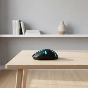 Souris gaming filaire à éclairage RGB – Noir