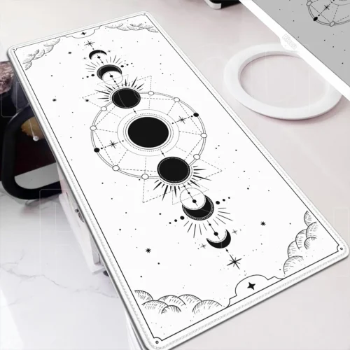 Sous-main phases de lune, style céleste