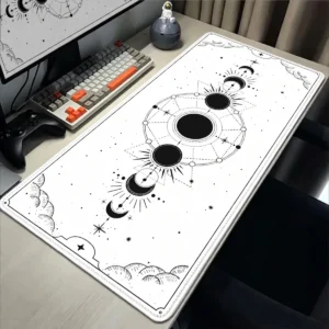 Sous-main phases de lune, style céleste – Blanc Sous-main phases de lune, style céleste – Blanc