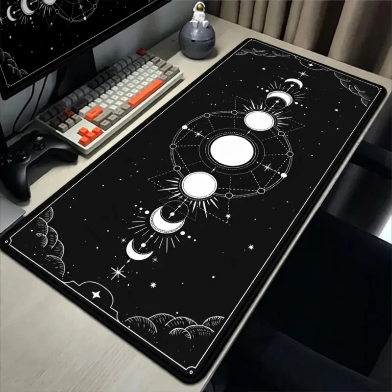 Sous-main phases de lune, style céleste – Noir et blanc Sous-main phases de lune, style céleste – Noir et blanc