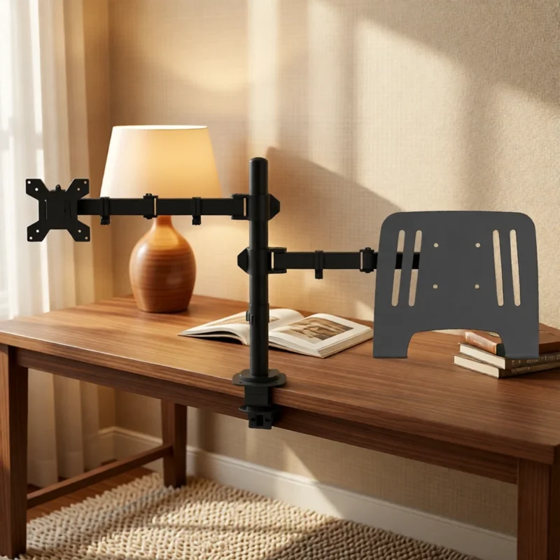 Support double écran articulé 13 à 27 pouces – Doré Support double écran articulé 13 à 27 pouces – Doré