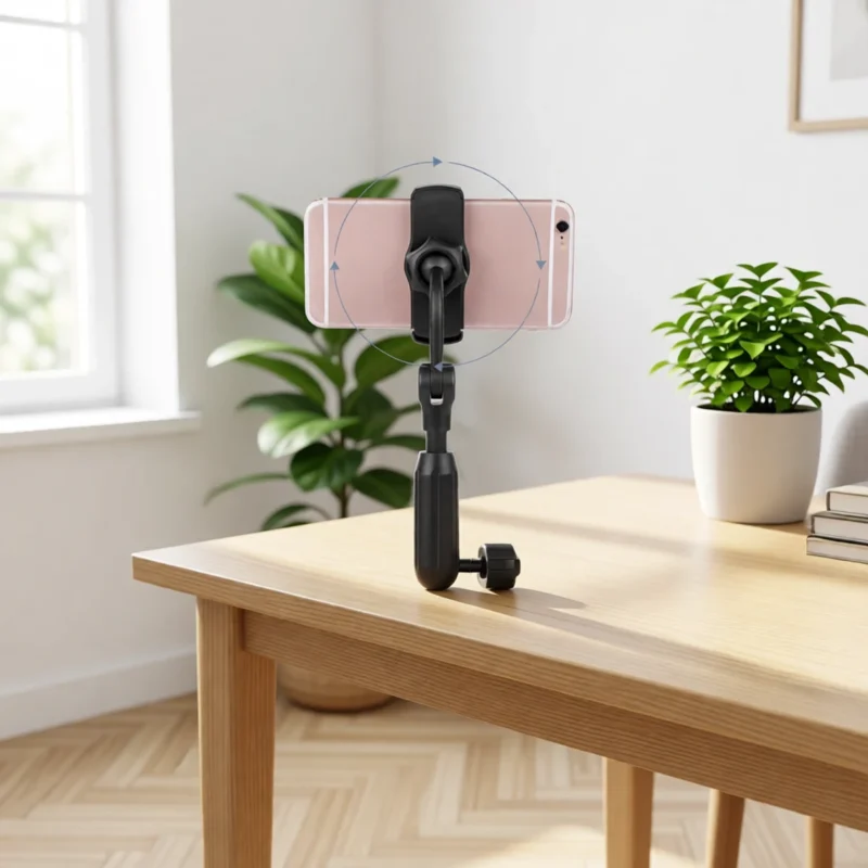 Support de téléphone de bureau réglable en hauteur – vue 3