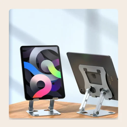 Support téléphone et tablette en aluminium, pliable