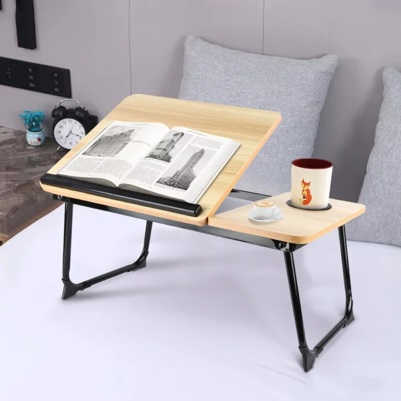 Table de lit pliable en bambou pour ordinateur portable – vue 3 Table de lit pliable en bambou pour ordinateur portable – vue 3