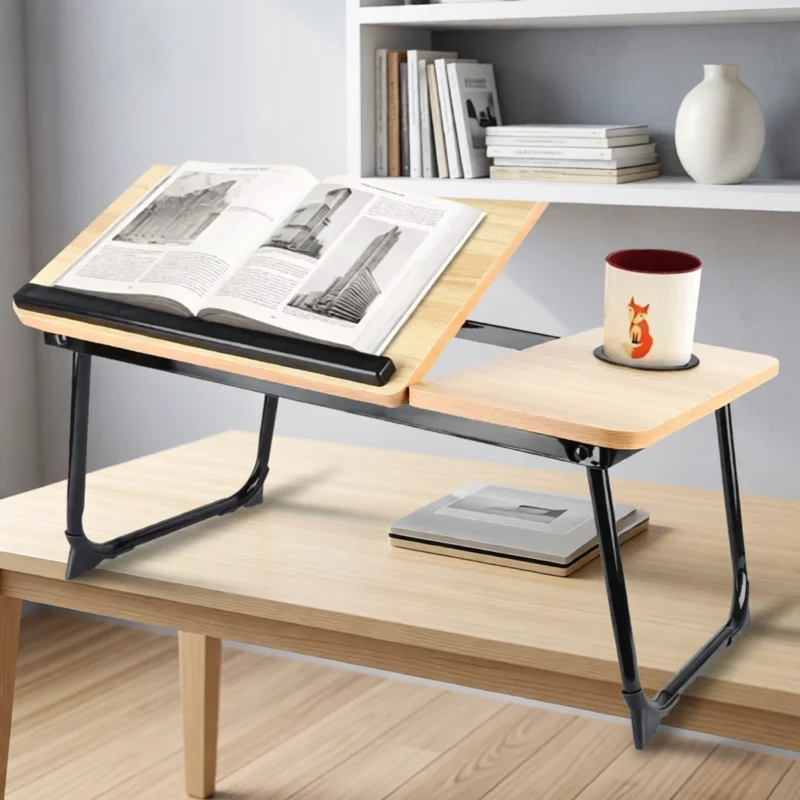 Table de lit pliable en bambou pour ordinateur portable – vue 5 Table de lit pliable en bambou pour ordinateur portable – vue 5