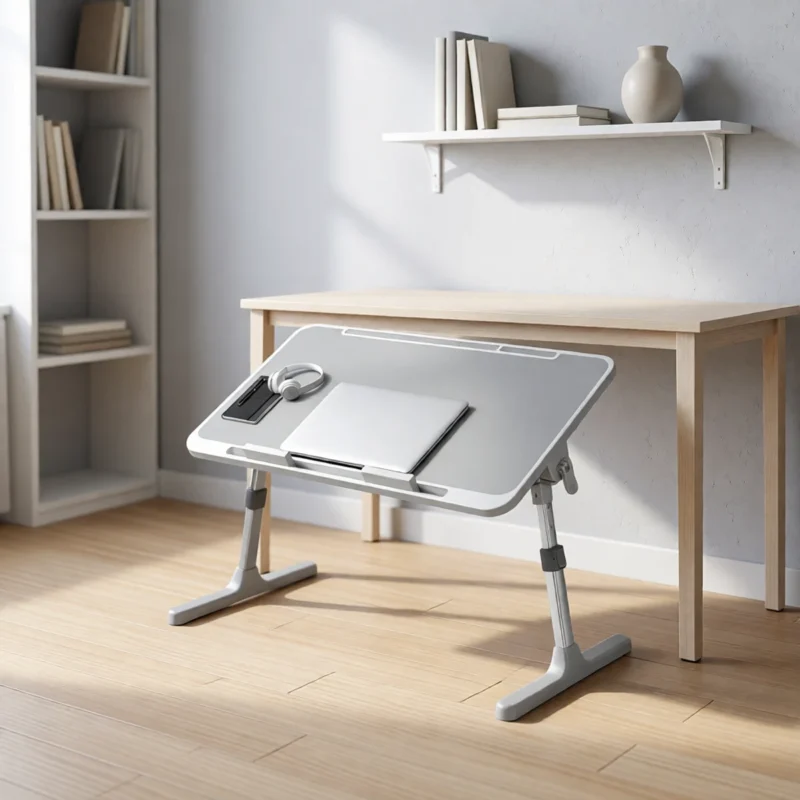 Table de lit pliable pour ordinateur portable, 5 hauteurs – vue 2 Table de lit pliable pour ordinateur portable, 5 hauteurs – vue 2