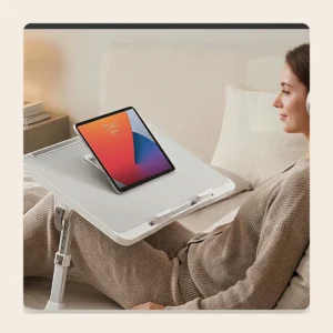 Table de lit pliable pour ordinateur portable, 5 hauteurs Table de lit pliable pour ordinateur portable, 5 hauteurs