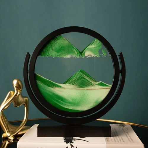 Tableau de sable mouvant 3D, cadre rond