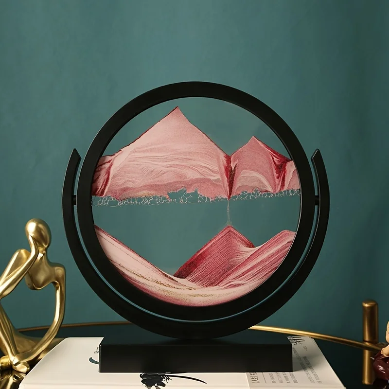 Tableau de sable mouvant 3D, cadre rond – vue 5