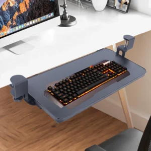Tablette coulissante pour clavier, à fixer sans perçage – vue 2 Tablette coulissante pour clavier, à fixer sans perçage – vue 2