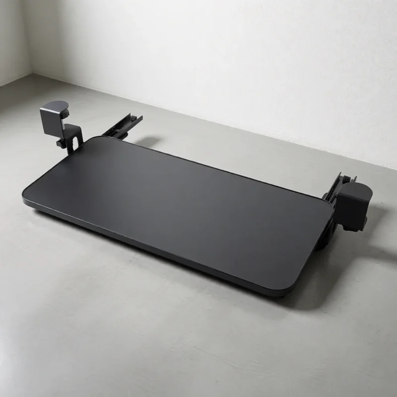 Tablette coulissante pour clavier, à fixer sans perçage Tablette coulissante pour clavier, à fixer sans perçage