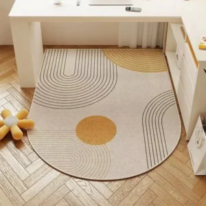 Tapis de chaise de bureau Wabi-Sabi, antidérapant Tapis de chaise de bureau Wabi-Sabi, antidérapant