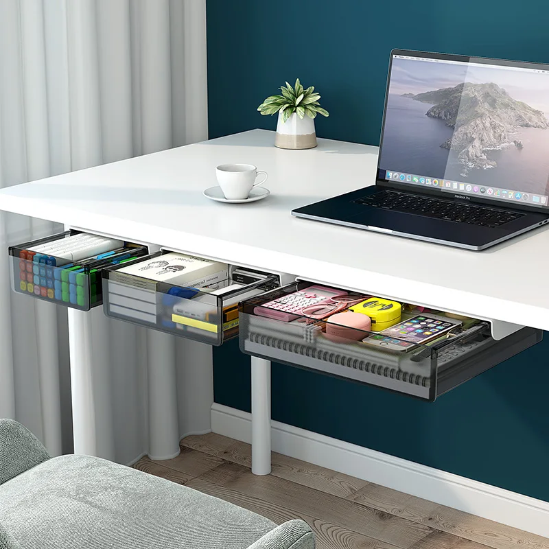 Tiroir adhésif sous le bureau, sans perçage – vue 5