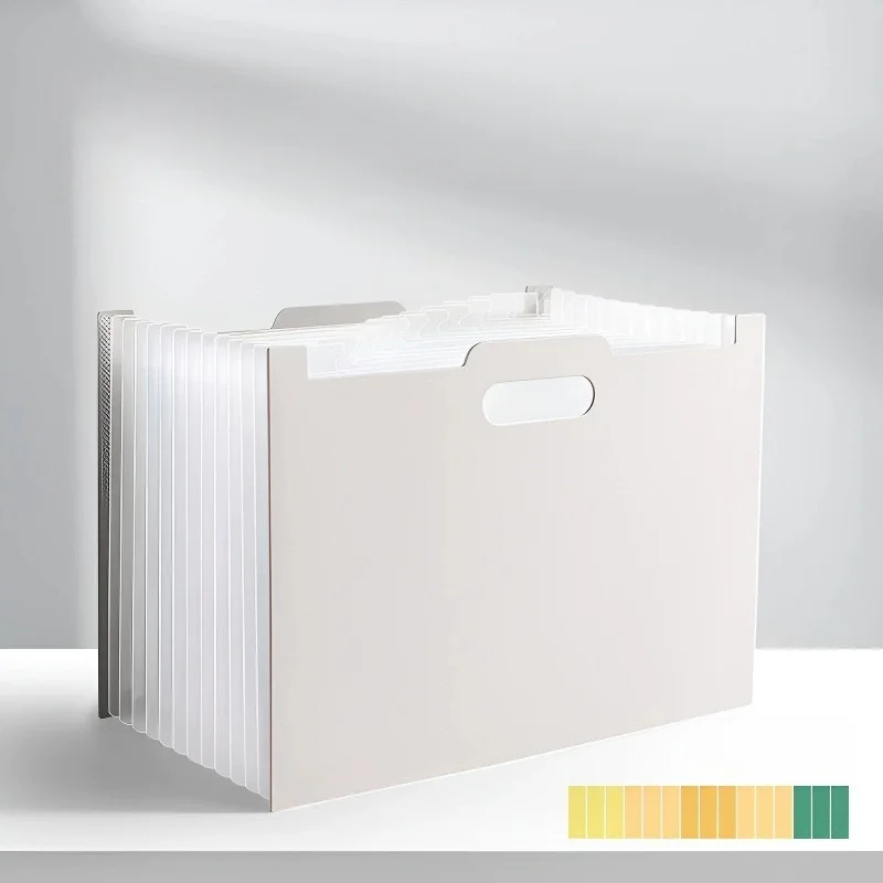 Trieur accordéon A4, 13 poches – Blanc