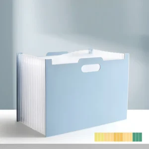 Trieur accordéon A4, 13 poches – Bleu ciel