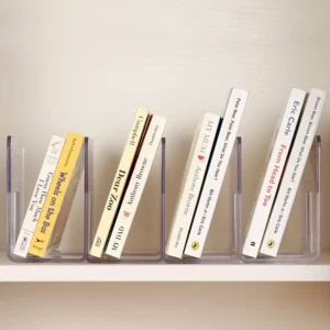 Trieur de livres et documents en acrylique transparent – vue 3 Trieur de livres et documents en acrylique transparent – vue 3