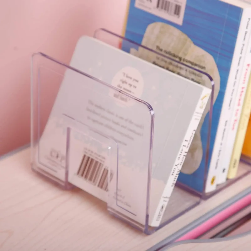 Trieur de livres et documents en acrylique transparent – vue 4 Trieur de livres et documents en acrylique transparent – vue 4