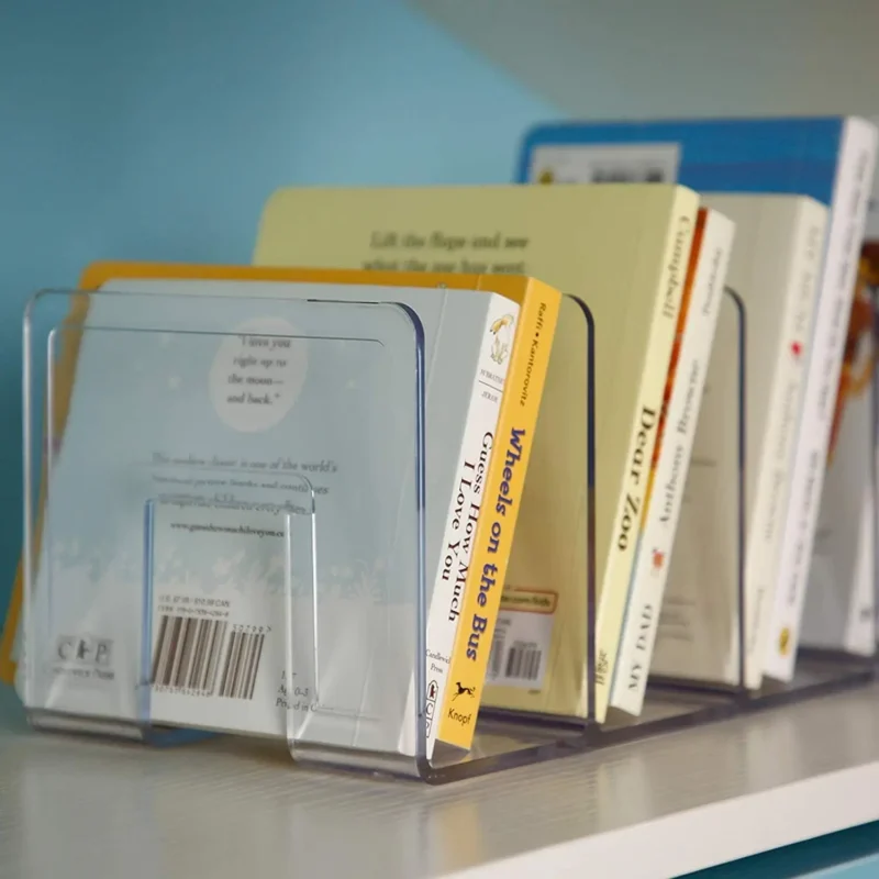 Trieur de livres et documents en acrylique transparent – vue 5 Trieur de livres et documents en acrylique transparent – vue 5