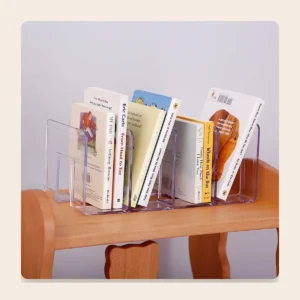 Trieur de livres et documents en acrylique transparent Trieur de livres et documents en acrylique transparent