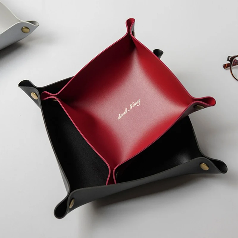 Vide-poche pliable en simili cuir, 22 cm Vide-poche pliable en simili cuir, 22 cm