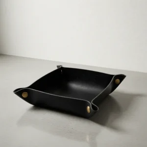 Vide-poche pliable en simili cuir, 22 cm Vide-poche pliable en simili cuir, 22 cm